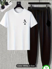 Men's 2 Pcs Plain Polyester Track Suit - Perfect Active Wear from outlars